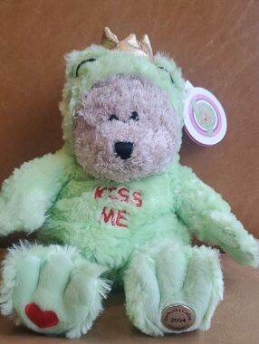 29th Edition Starbucks 2004 Bearista Bear New Deadstock Frog Prince Plush Teady